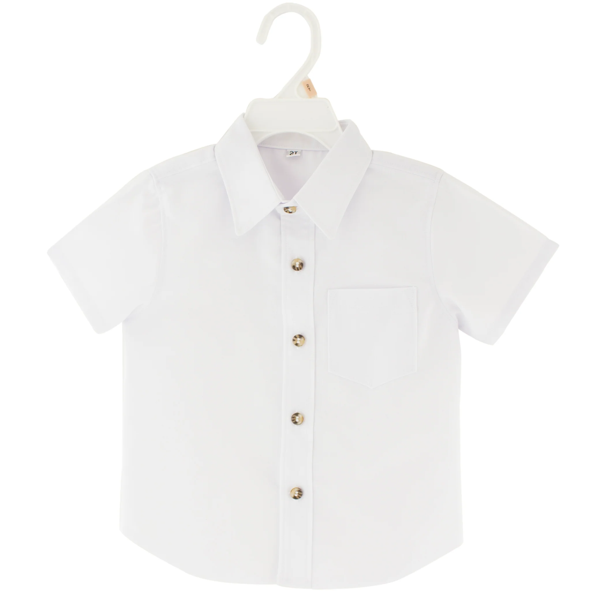 Boys Toddler Dress Shirt Short Sleeves