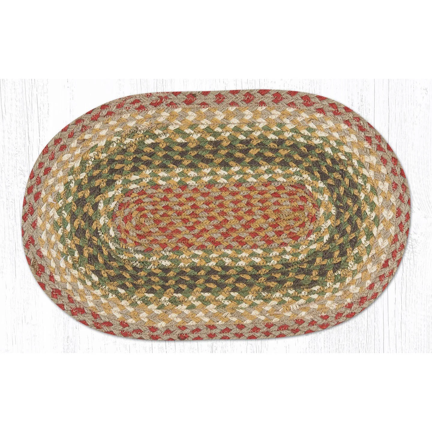 Braided Jute Mini Swatch Table Accent Oval - Image 12