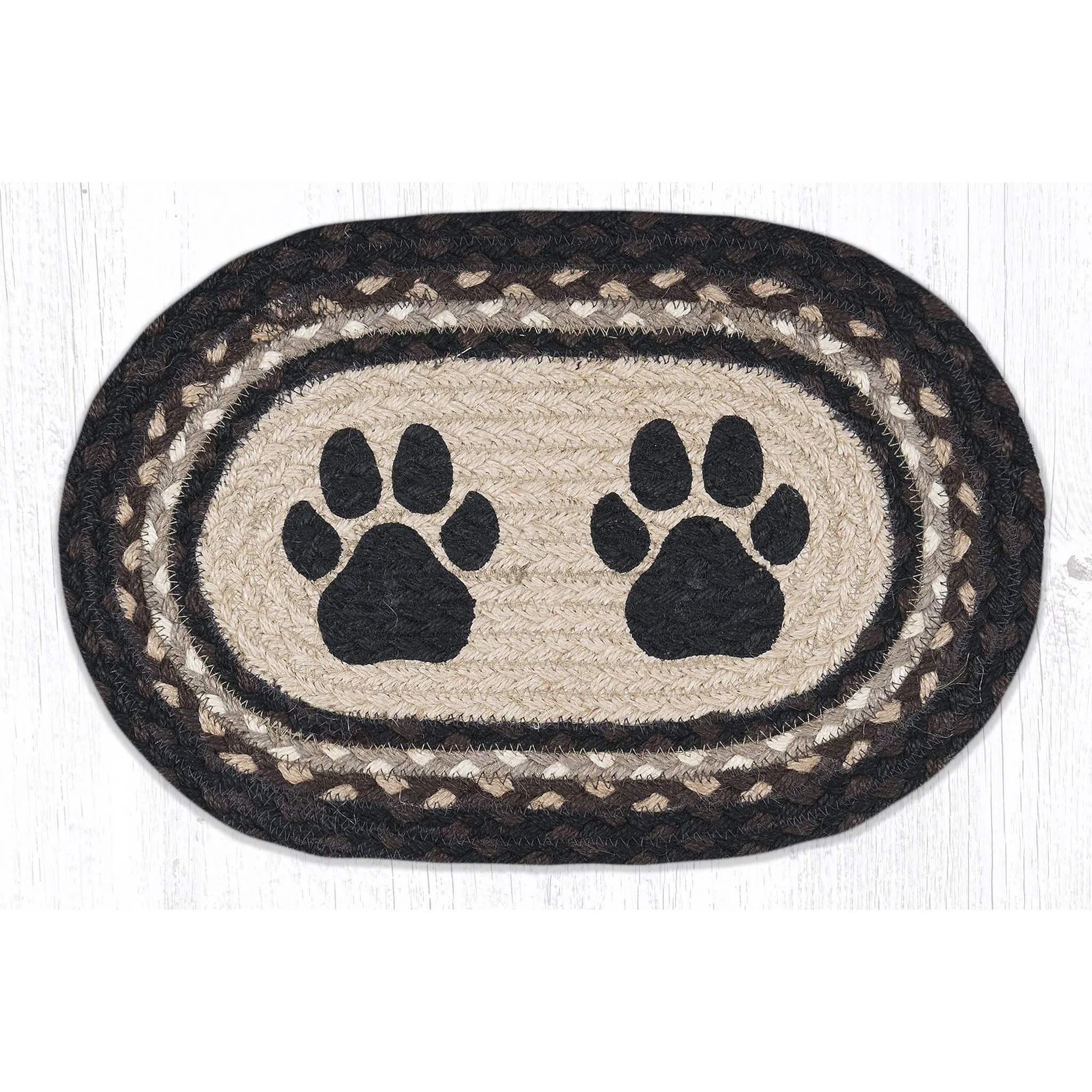 Braided Jute Mini Swatch Table Accent Oval - Image 14