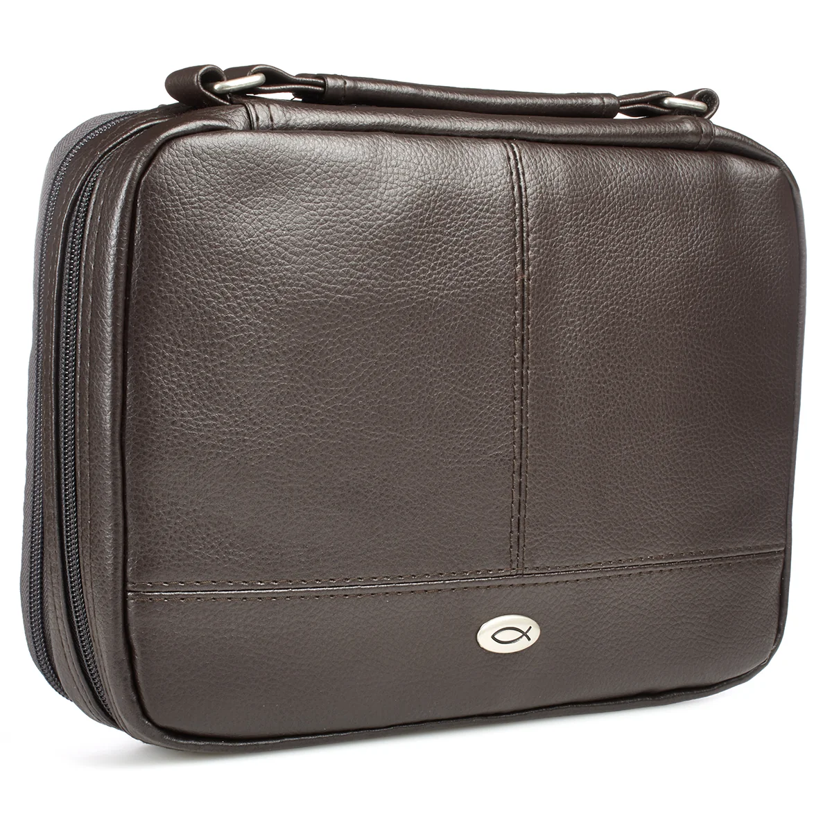 Brown Faux Leather Organizer Bible Cover BBM457 - Image 4