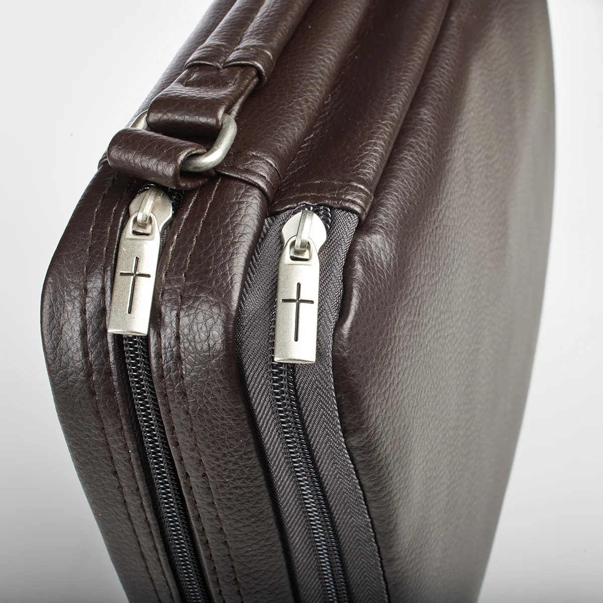 Brown Faux Leather Organizer Bible Cover BBM457 - Image 5