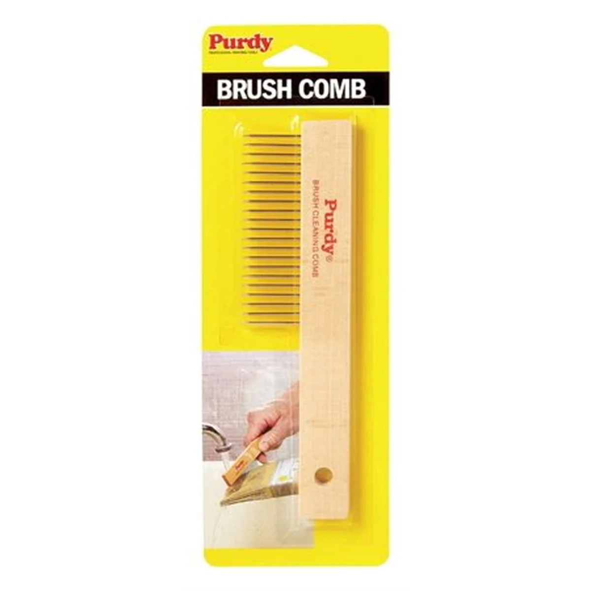 Brush Comb 7 in. L Wood Brush and Roller Cleaning Tool