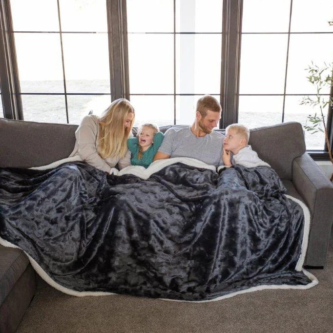 Brushed Slate Family Blanket DFB1155 - Image 2