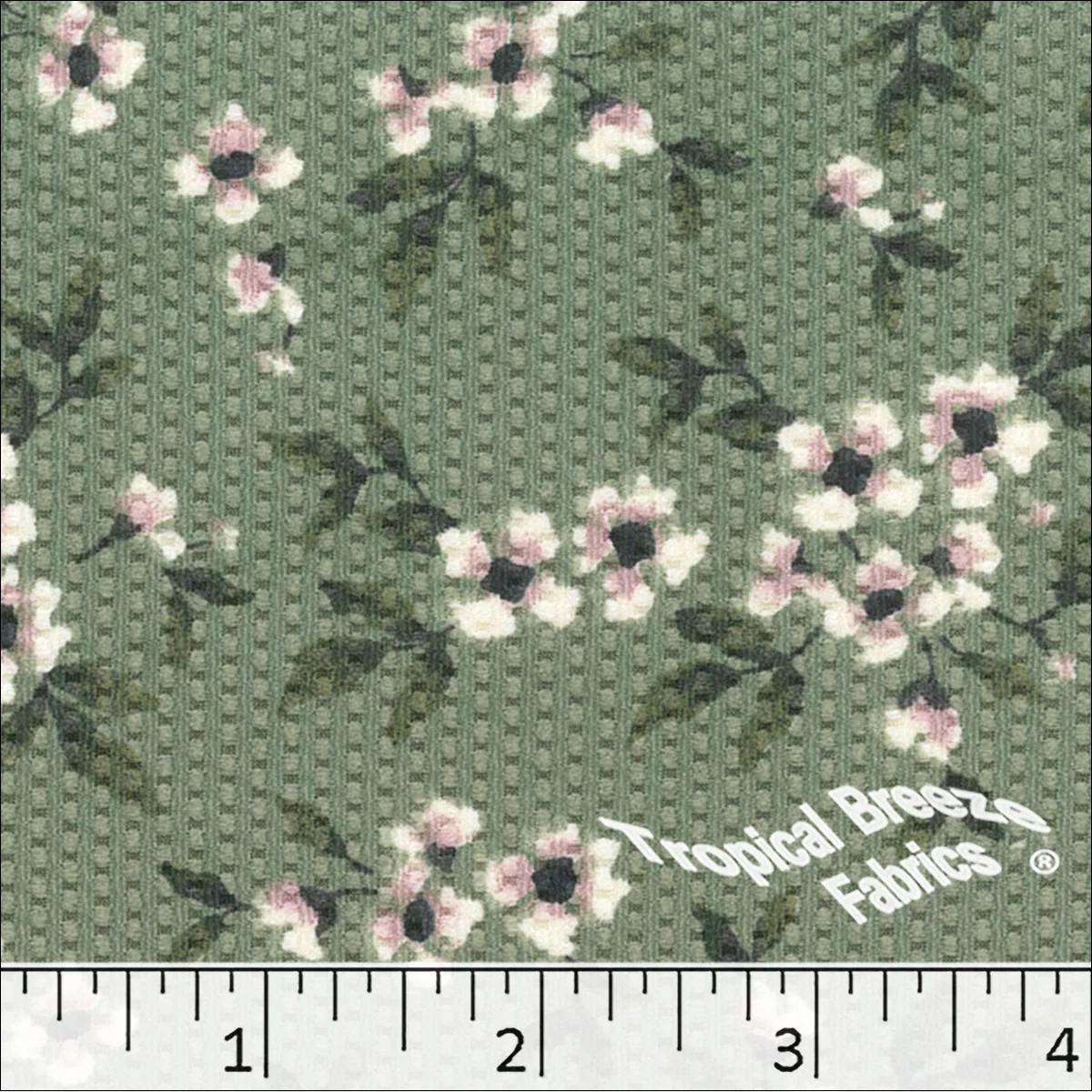Bubble Knit Floral Print Dress Fabric 578520