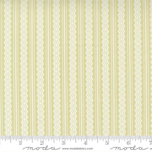 Buttercup and Slate Collection Lacey Stripes Cotton Fabric 29157 - Image 2