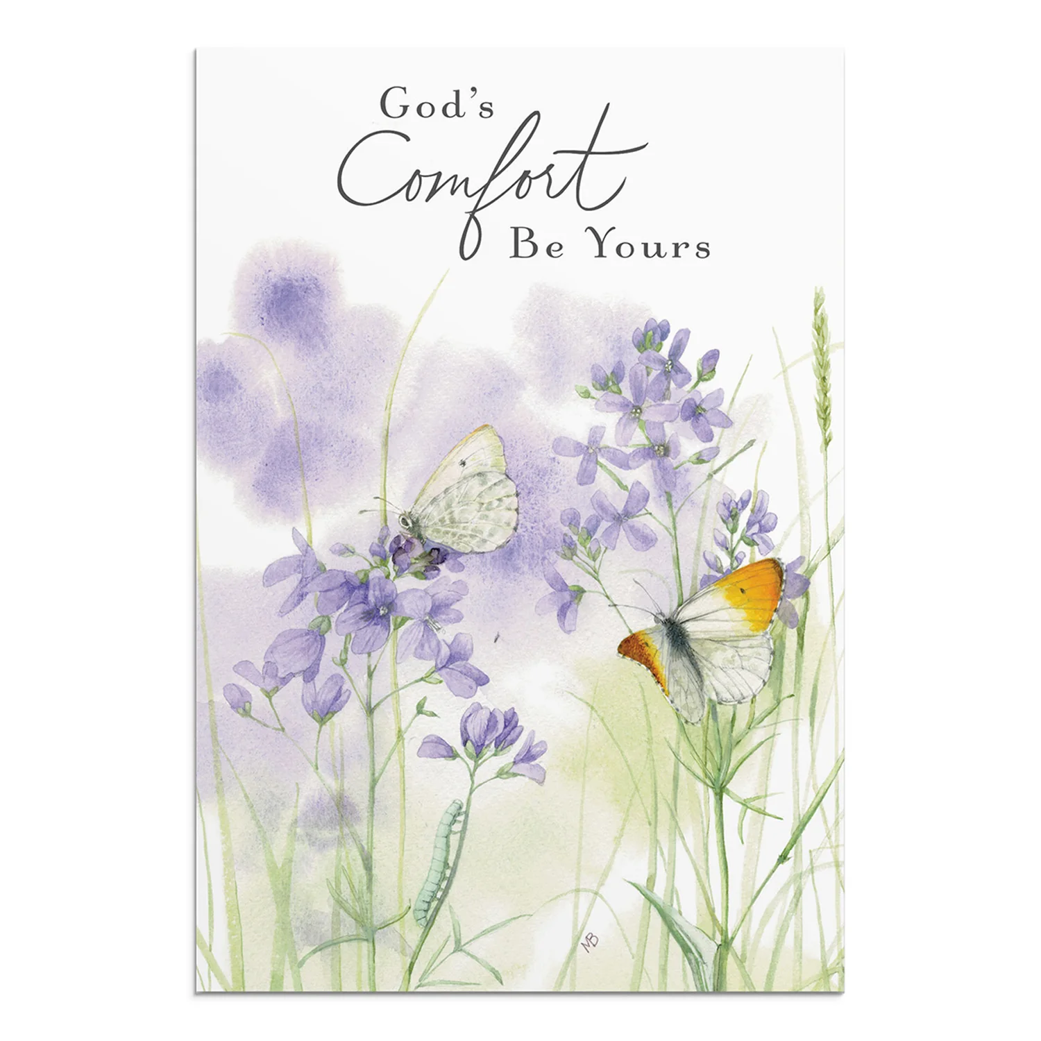 Butterflies Sympathy Boxed Greeting Cards 12-count J3355 - Image 4