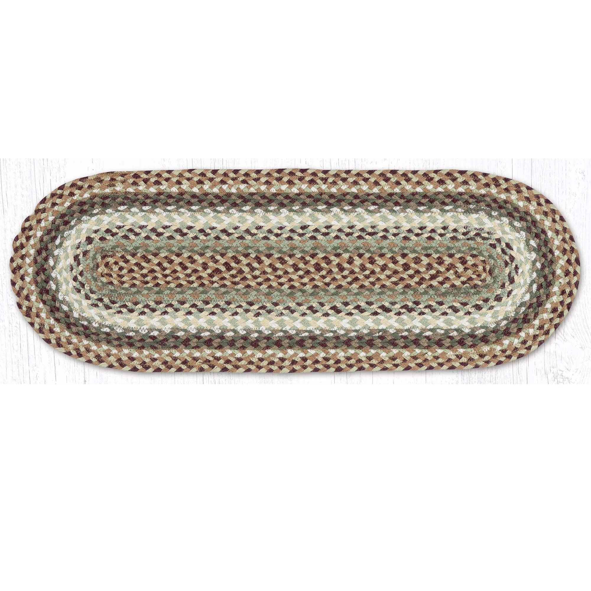 Buttermilk & Cranberry Braided Table Runner C-413