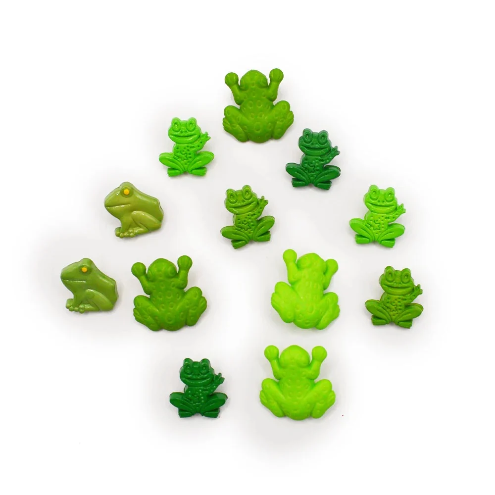 Button Fun Green Frog Buttons 802