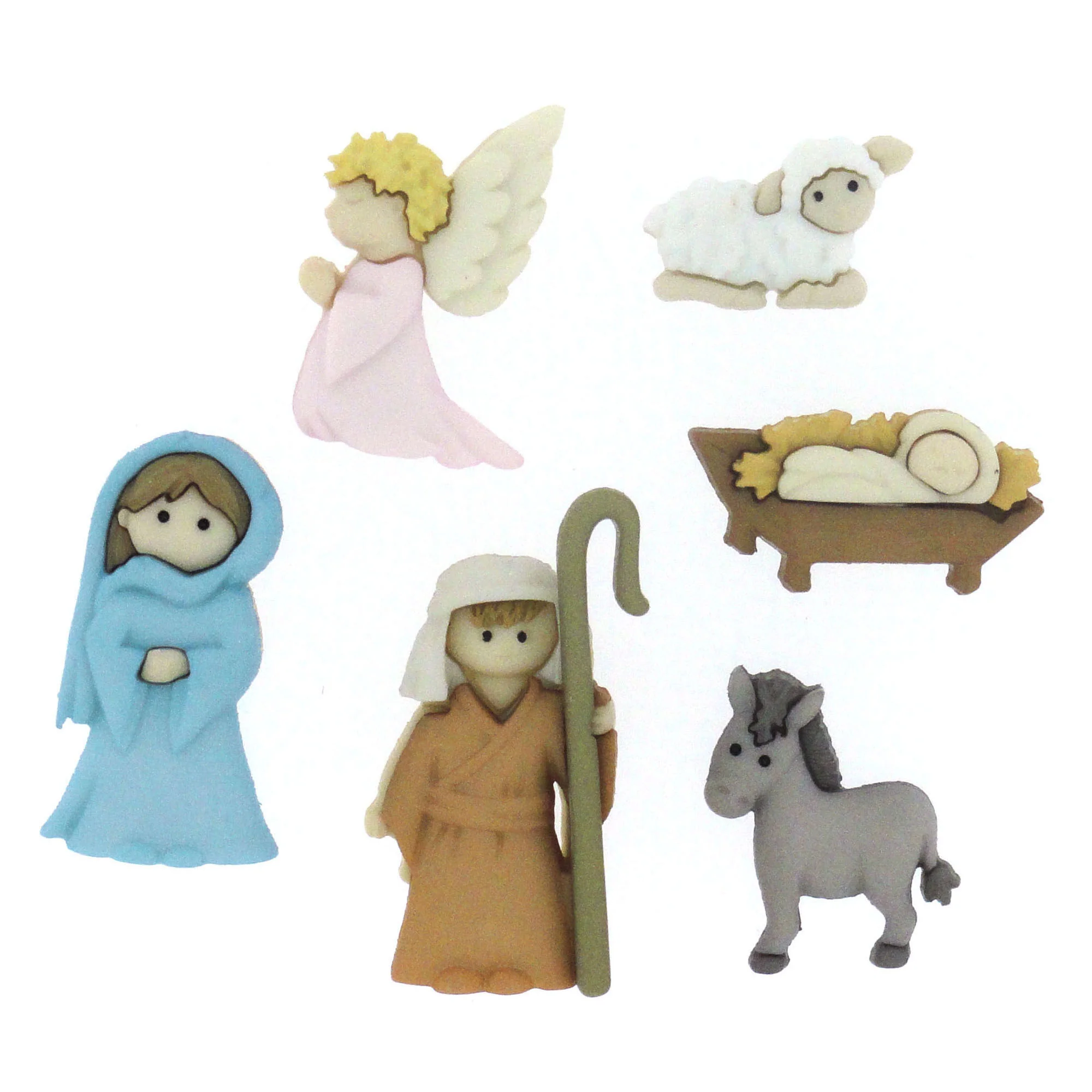 Buttons Holiday Nativity Scene 7473