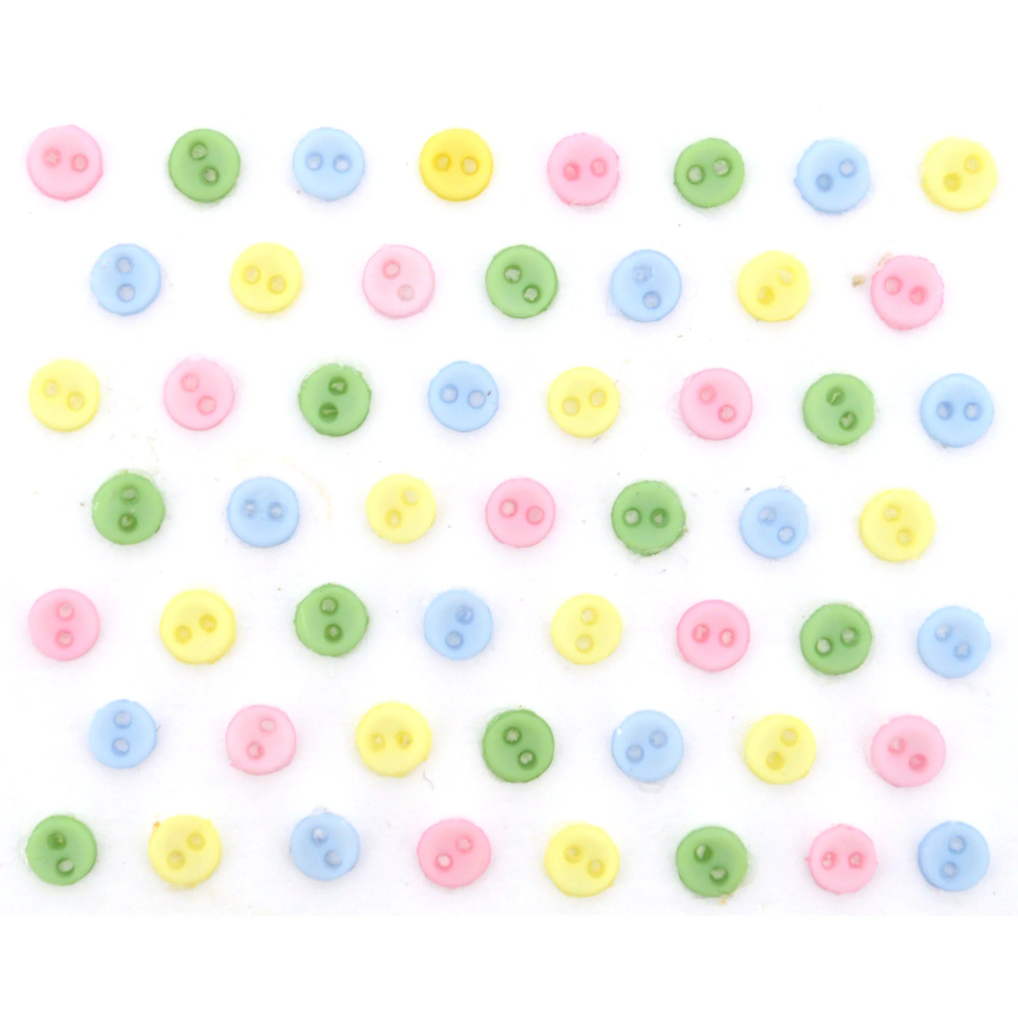 Buttons Micro Mini Round Pastel 9529