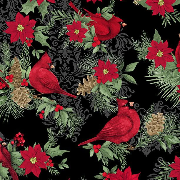 Cardinal Charm Collection All Over Cotton Fabric 39929 - Image 2