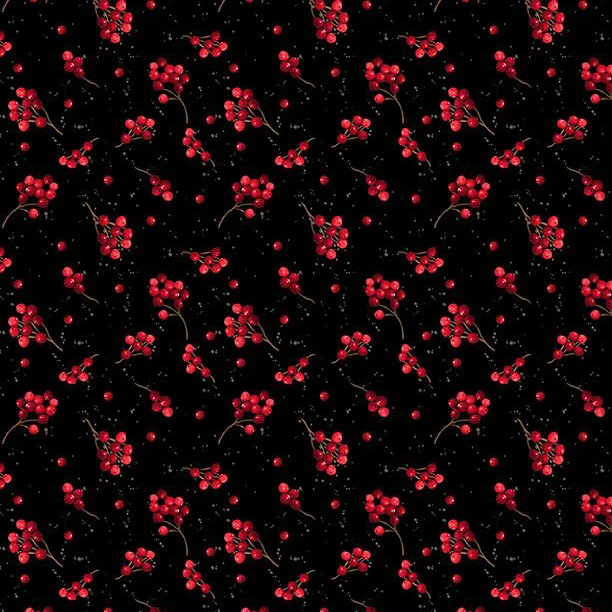 Cardinal Charm Collection Berry Toss Cotton Fabric 39932 - Image 2