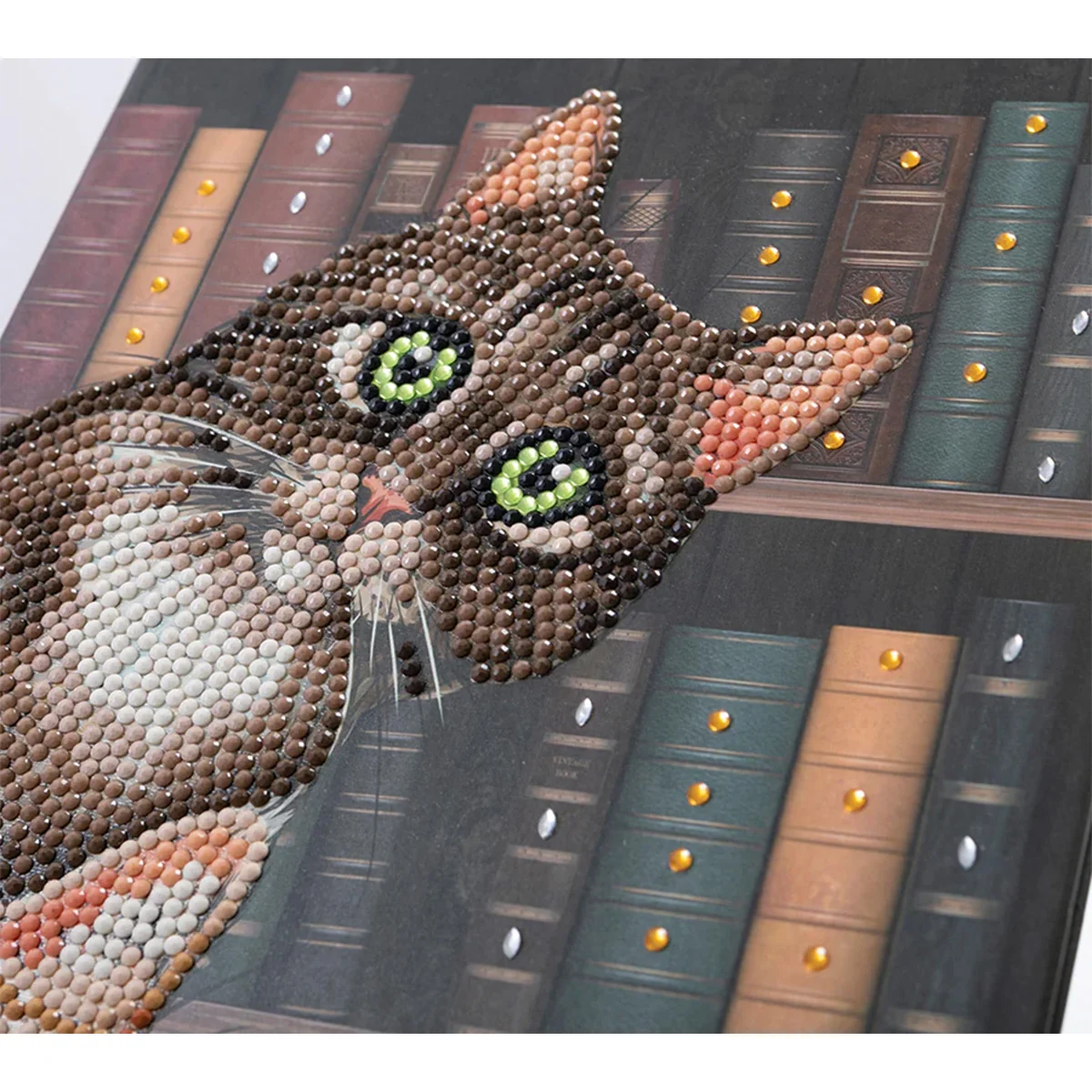 Cats in the Library Crystal Art Notebook Kit CA-60176 - Image 2