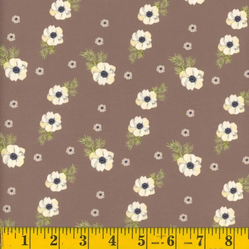 Chambray Anemone Poly Cotton Fabric 137 - Image 3