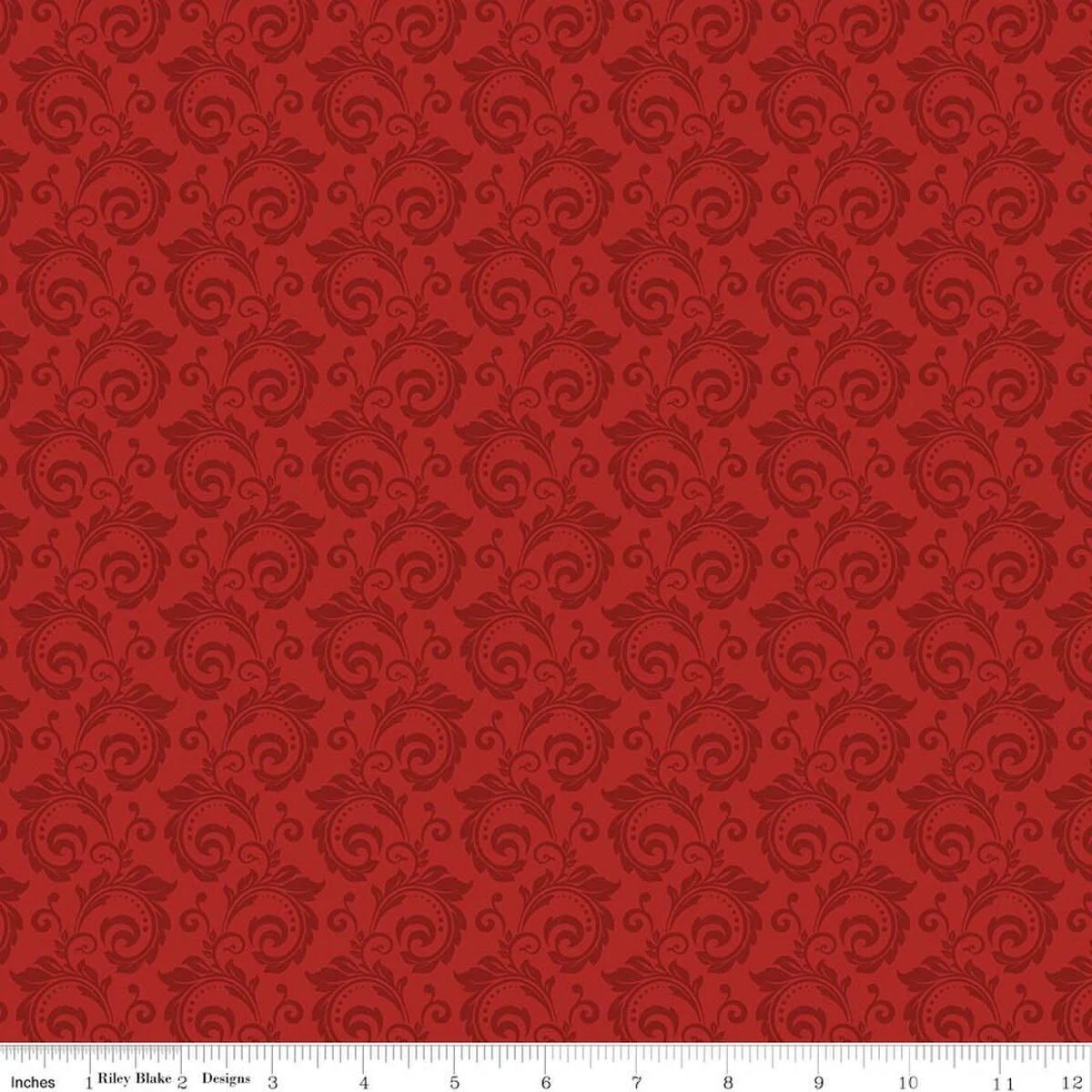 Christmas Greeting Collection Scroll Cotton Fabric C17664