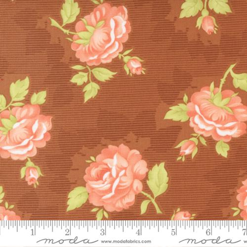 Cinnamon and Cream Collection Large Floral Cotton Fabric 20450 - Image 2