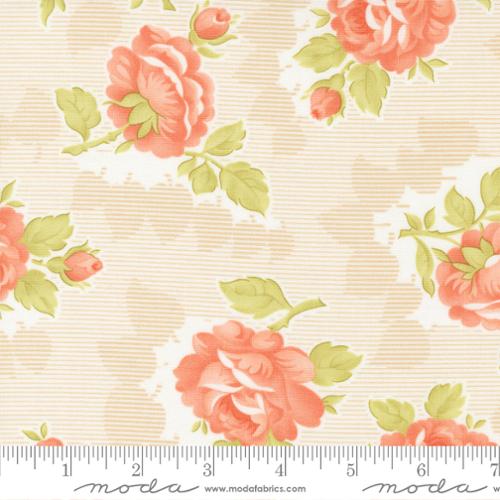 Cinnamon and Cream Collection Large Floral Cotton Fabric 20450 - Image 3
