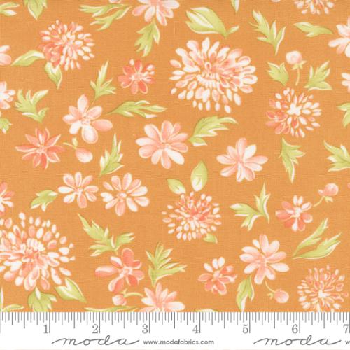 Cinnamon and Cream Collection Mums Floral Cotton Fabric 20451 - Image 2