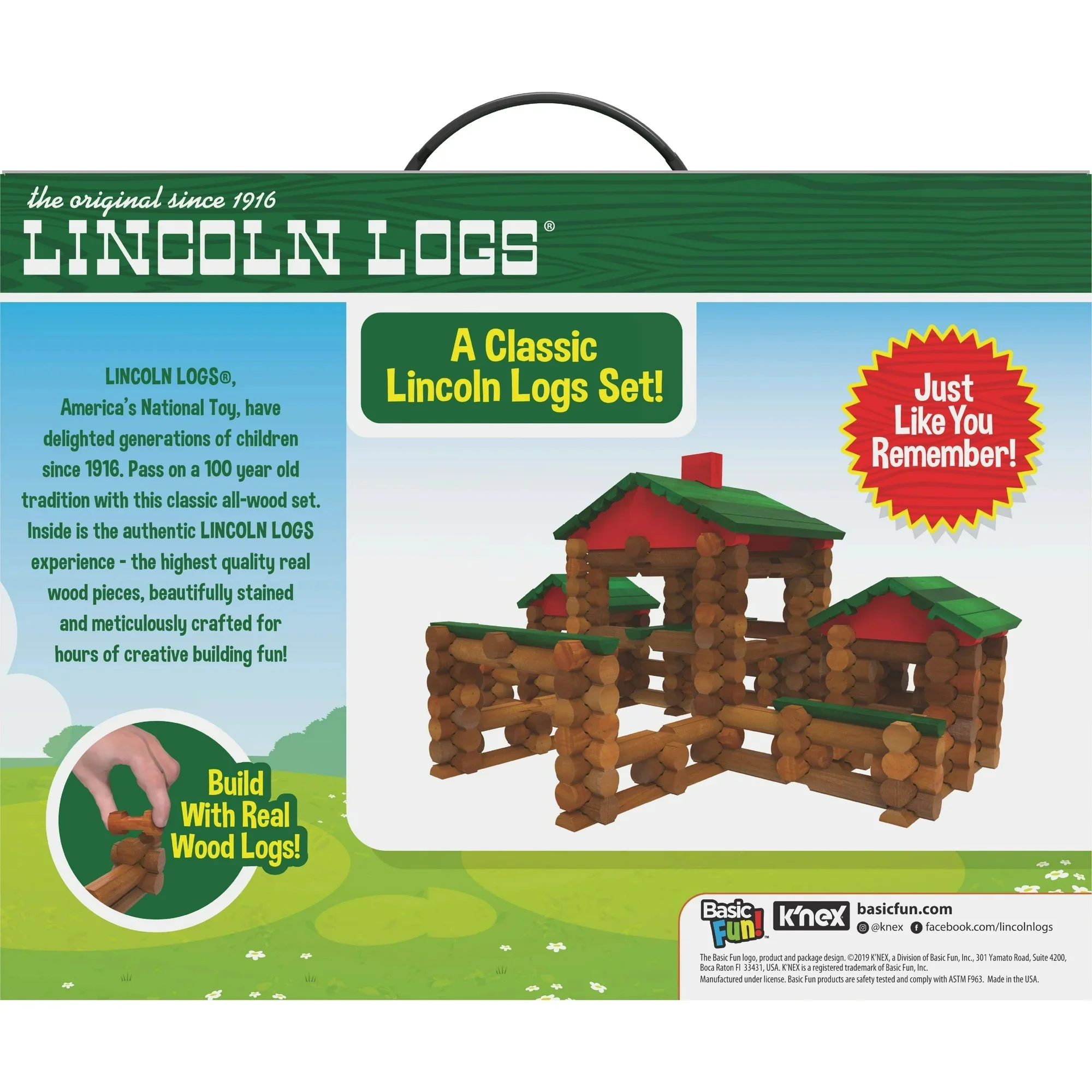 Classic Farmhouse Lincoln Logs Building Toy KNX00843 - Image 2