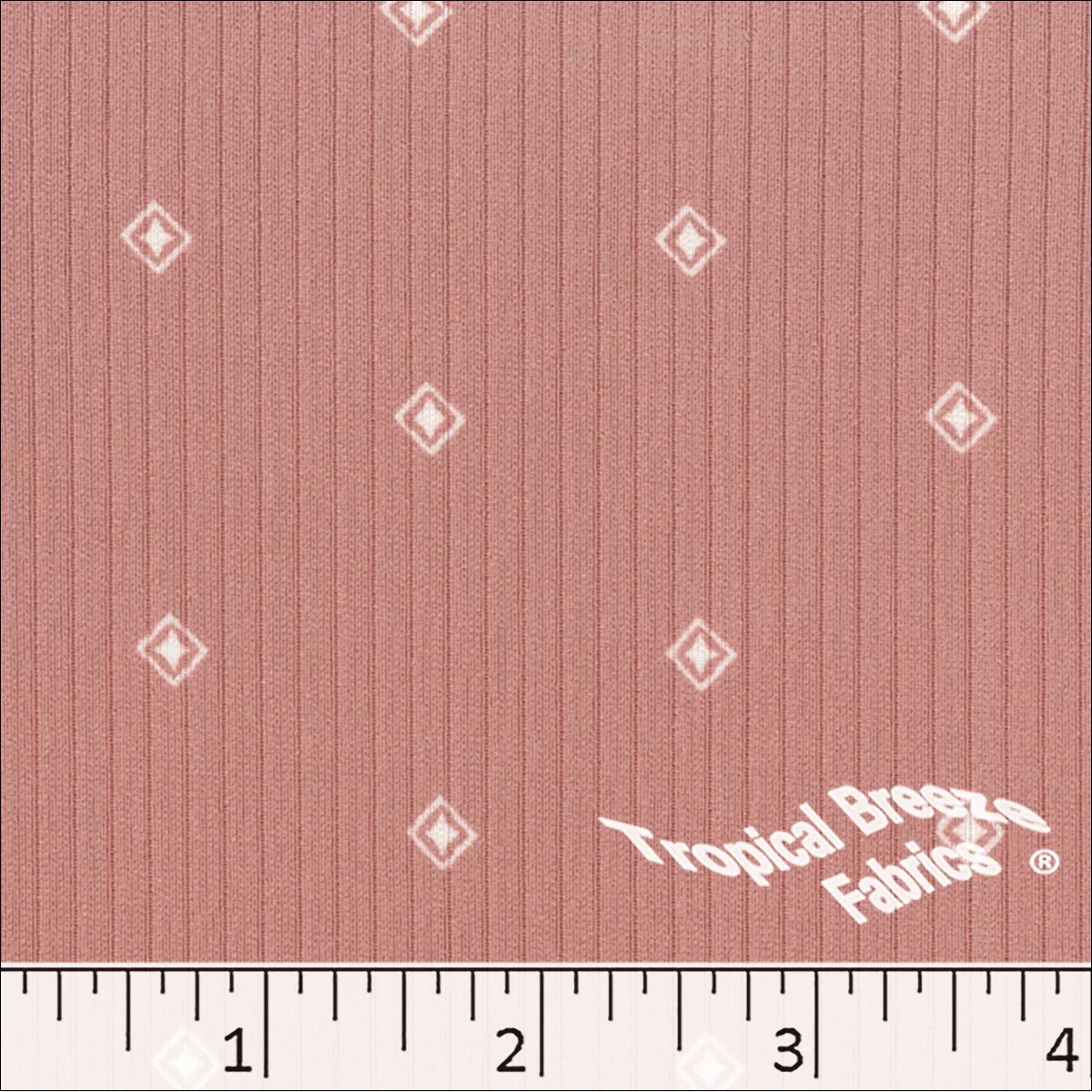 Classic Rib Knit Diamond Print Fabric 578513 - Image 2