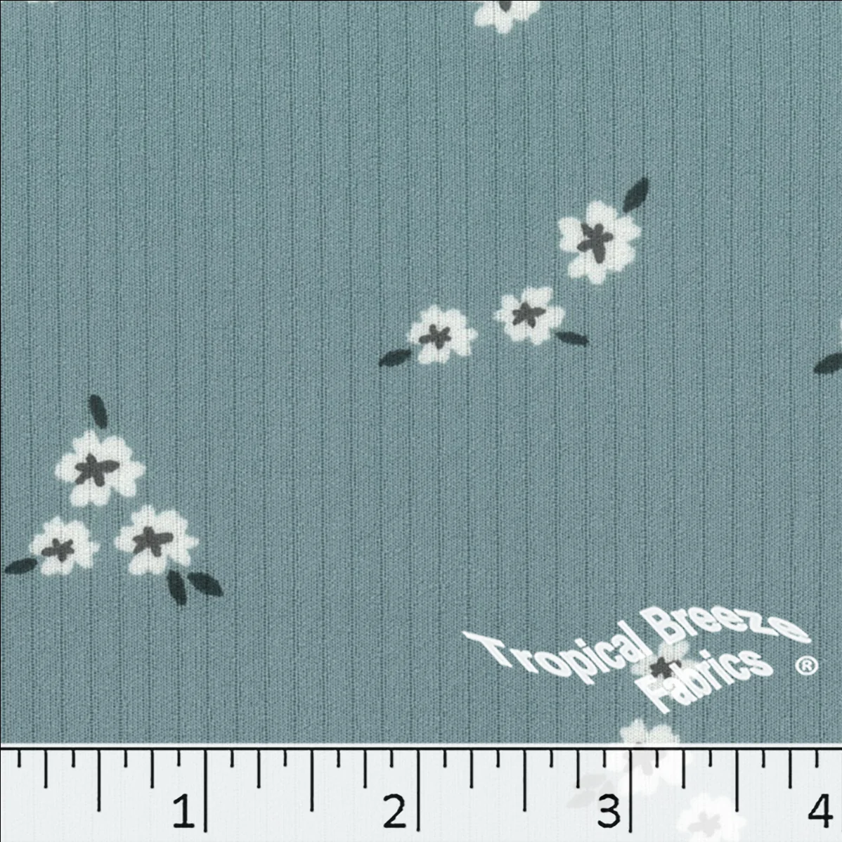 Classic Rib Knit Floral Print Fabric 578613 - Image 4