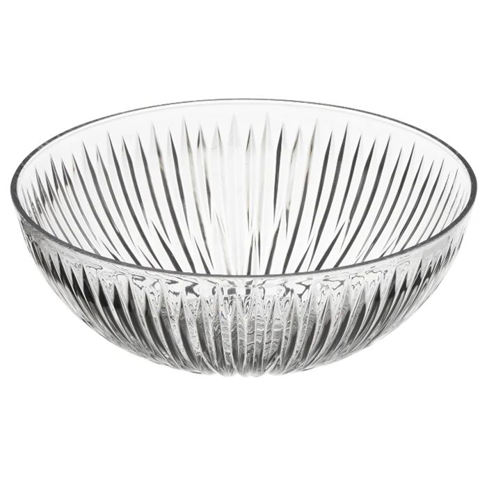 Clear Plastic Contemporary Starburst Bowls
