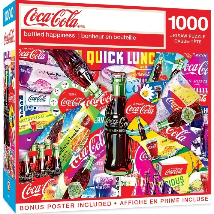 Coca-Cola Bottled Happiness 1000 Piece Puzzle 72570