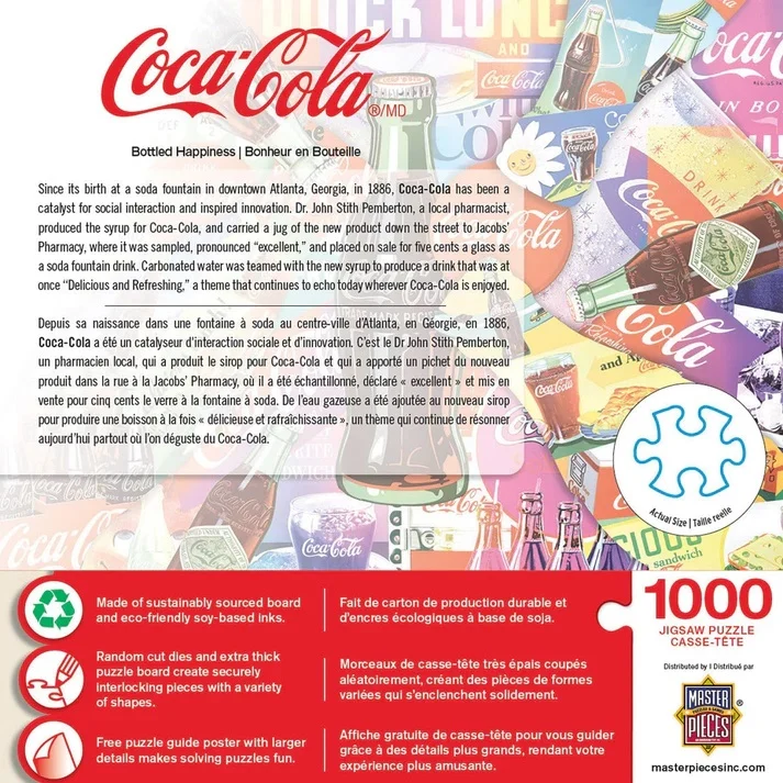 Coca-Cola Bottled Happiness 1000 Piece Puzzle 72570 - Image 2
