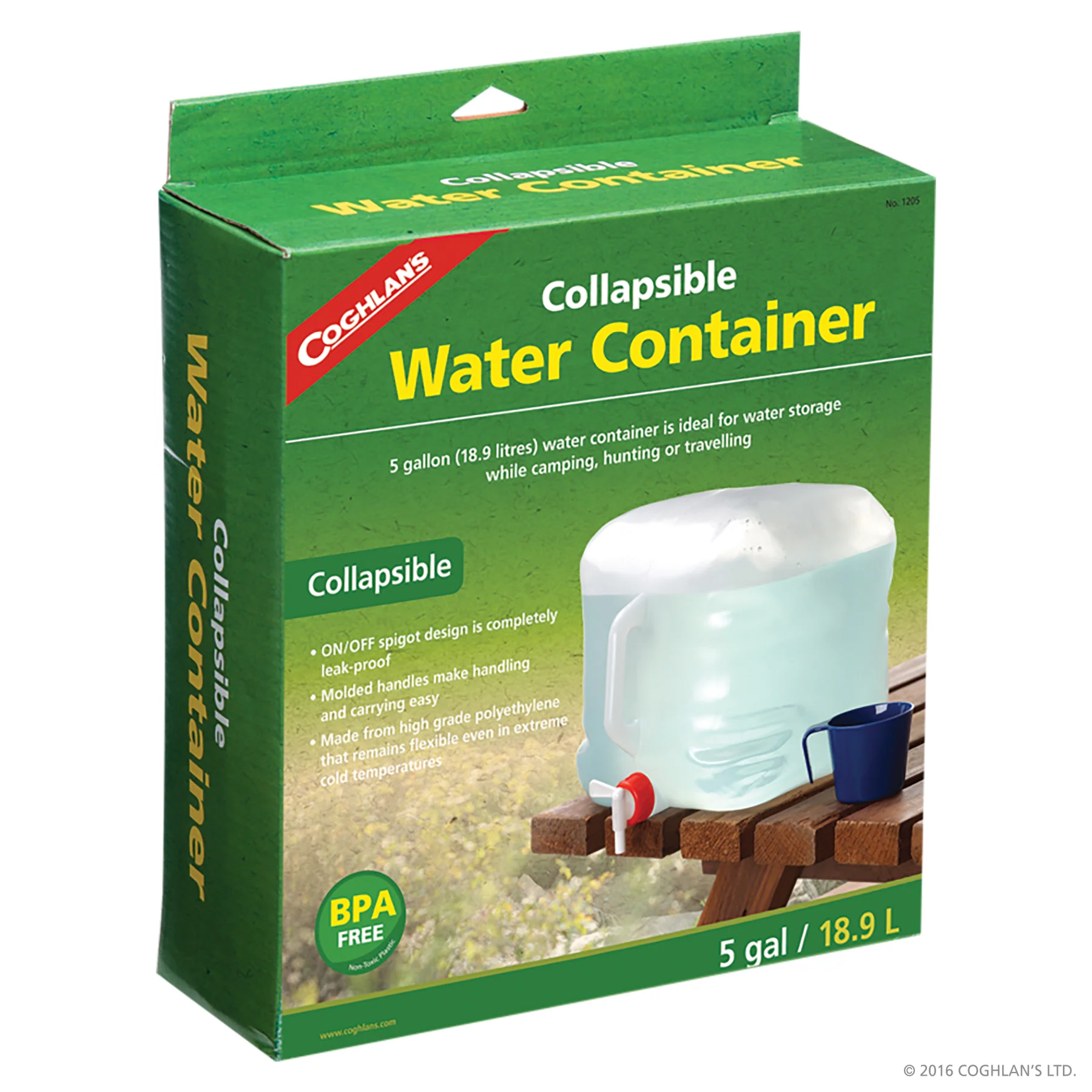 Collapsible Water Container 5-gallon 1205