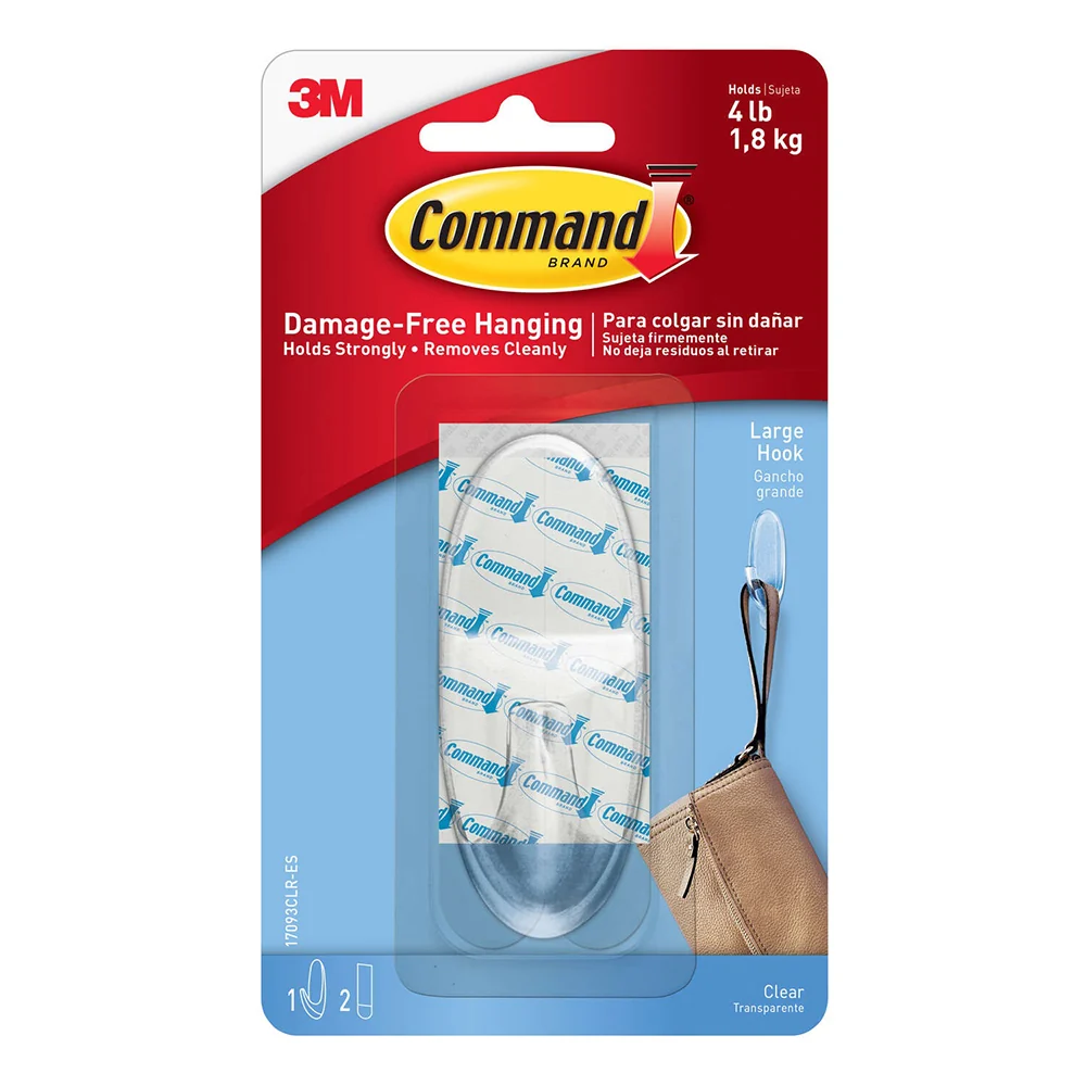 Command Clear Plastic Hooks 1709 - Image 3