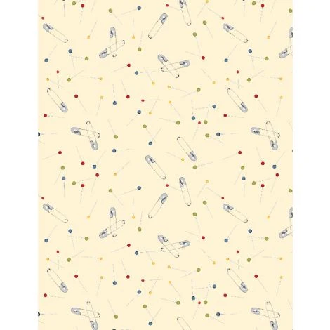 Common Threads Collection Pins and Needles Cotton Fabric 21757