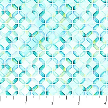 Concerto Collection Geometric Print Cotton Fabric DP27833 - Image 2