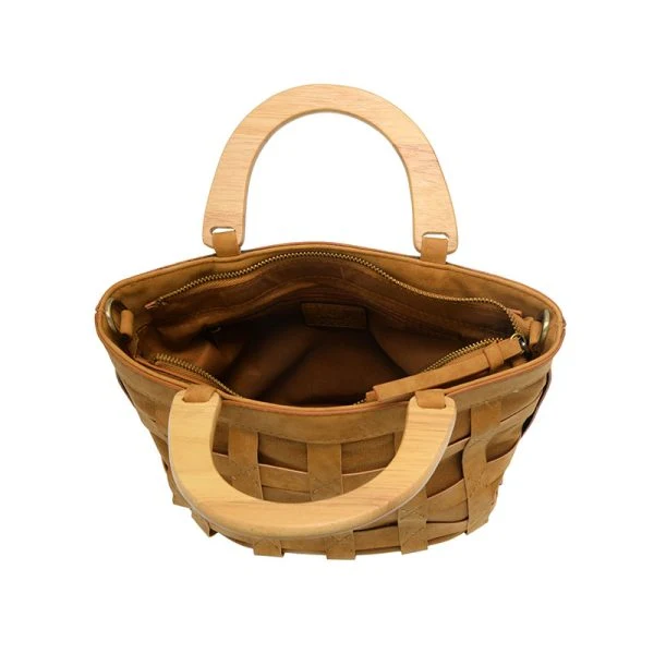 Cora Cage Wood Handle Bag L8150 - Image 2