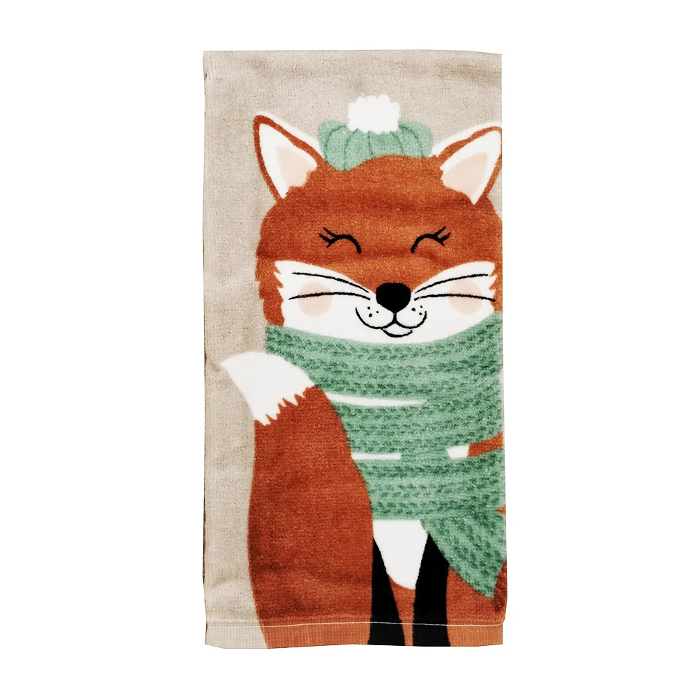 Cozy Autumn Fox Kitchen Towel 14289