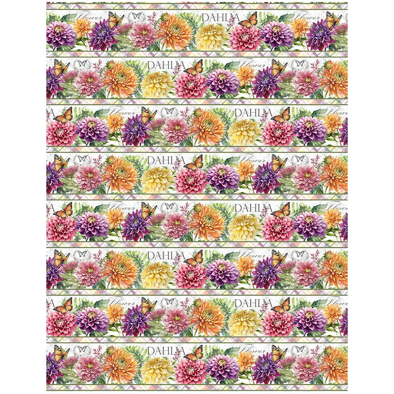 Dahlia Botanica Collection Repeating Stripes Cotton Fabric 33922-157