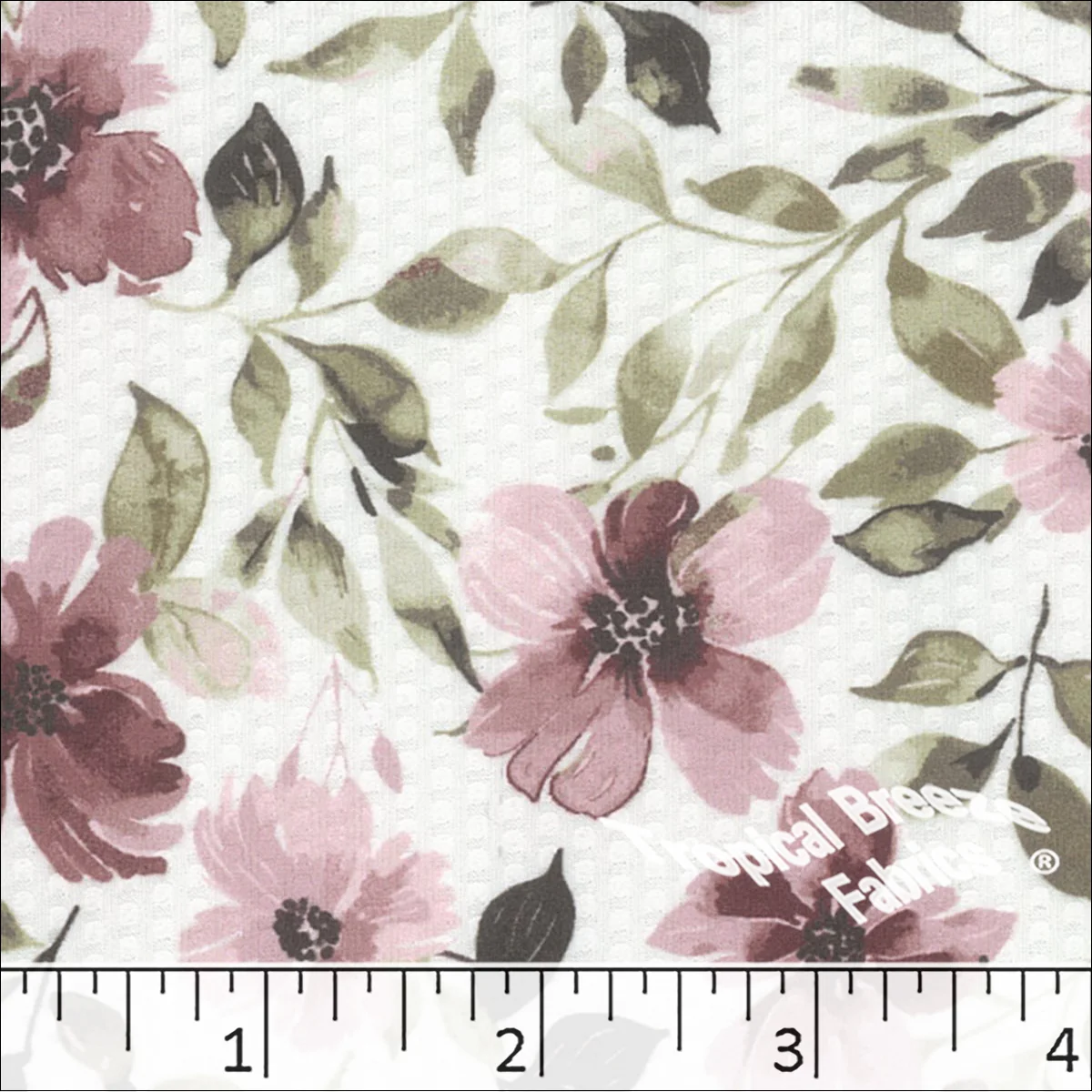 Dapple Knit Floral Print Fabric 572618