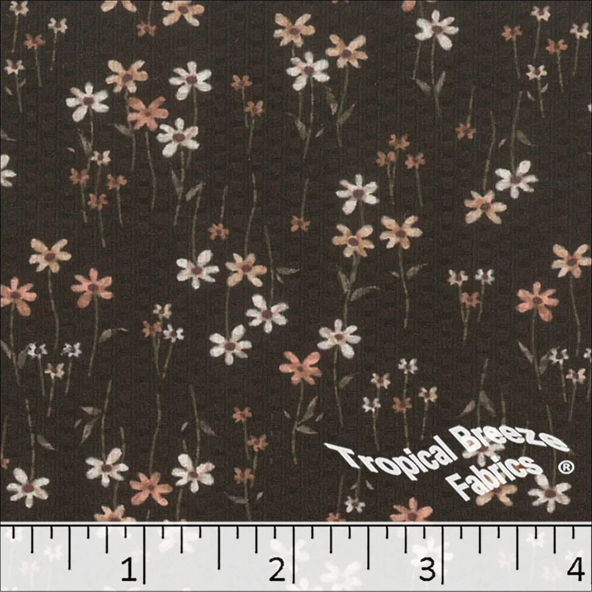 Dapple Knit Floral Print Fabric 572621 - Image 2