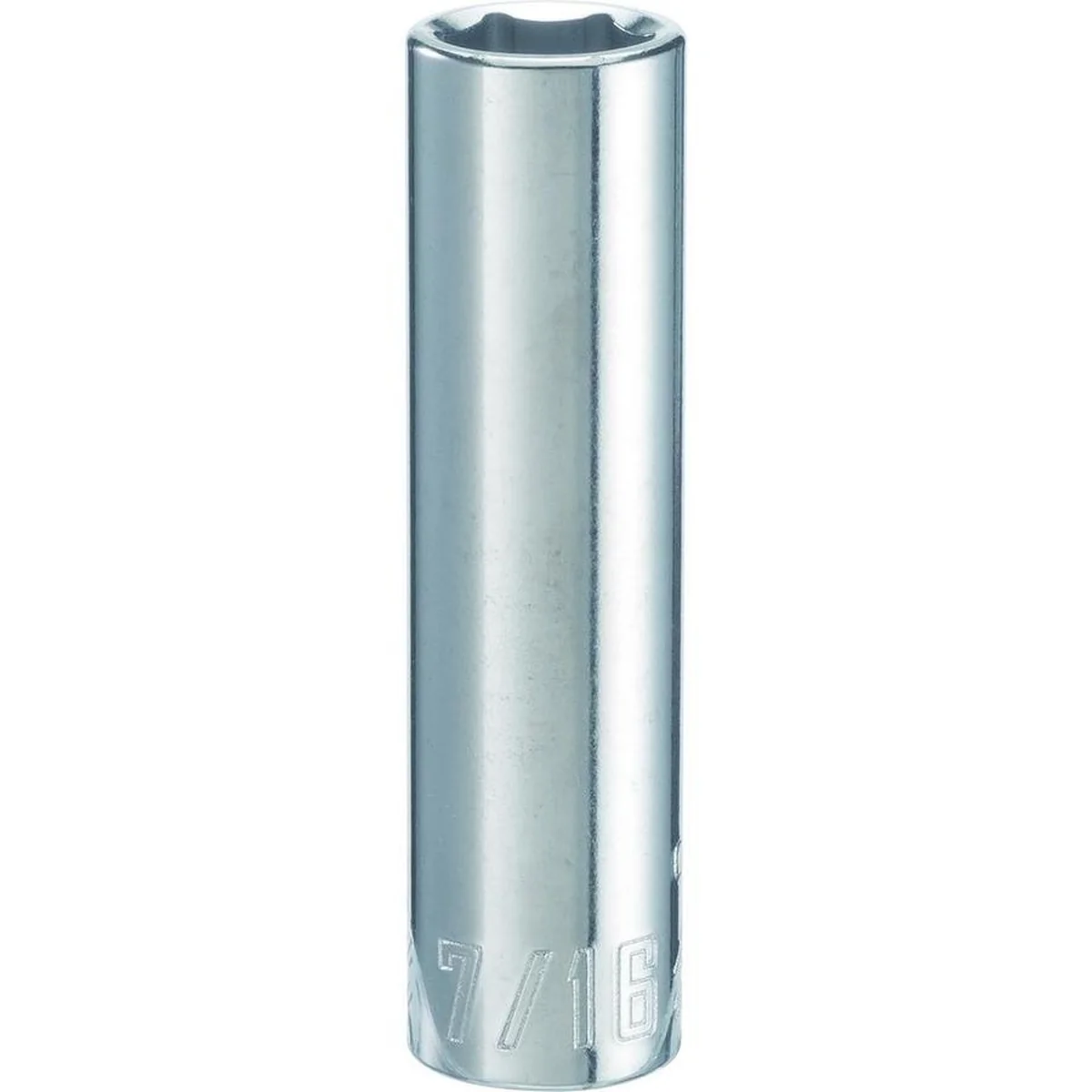 Deep Socket SAE 3/8-Inch Drive 7/16-Inch 6-Point