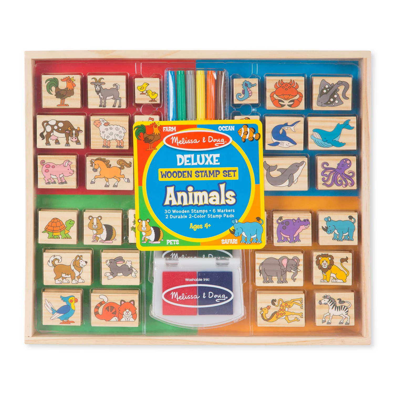 Deluxe Wooden Stamp Set - Animals 2394 - Image 2