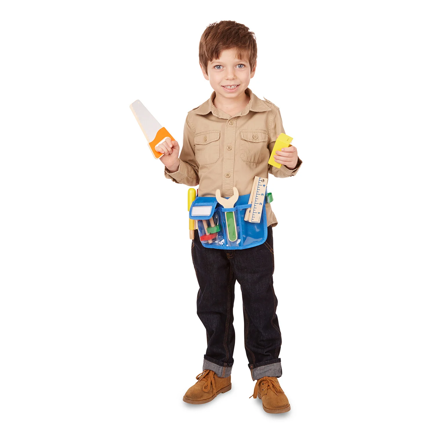 Deluxe Wooden Tool Belt Set 5174 - Image 2