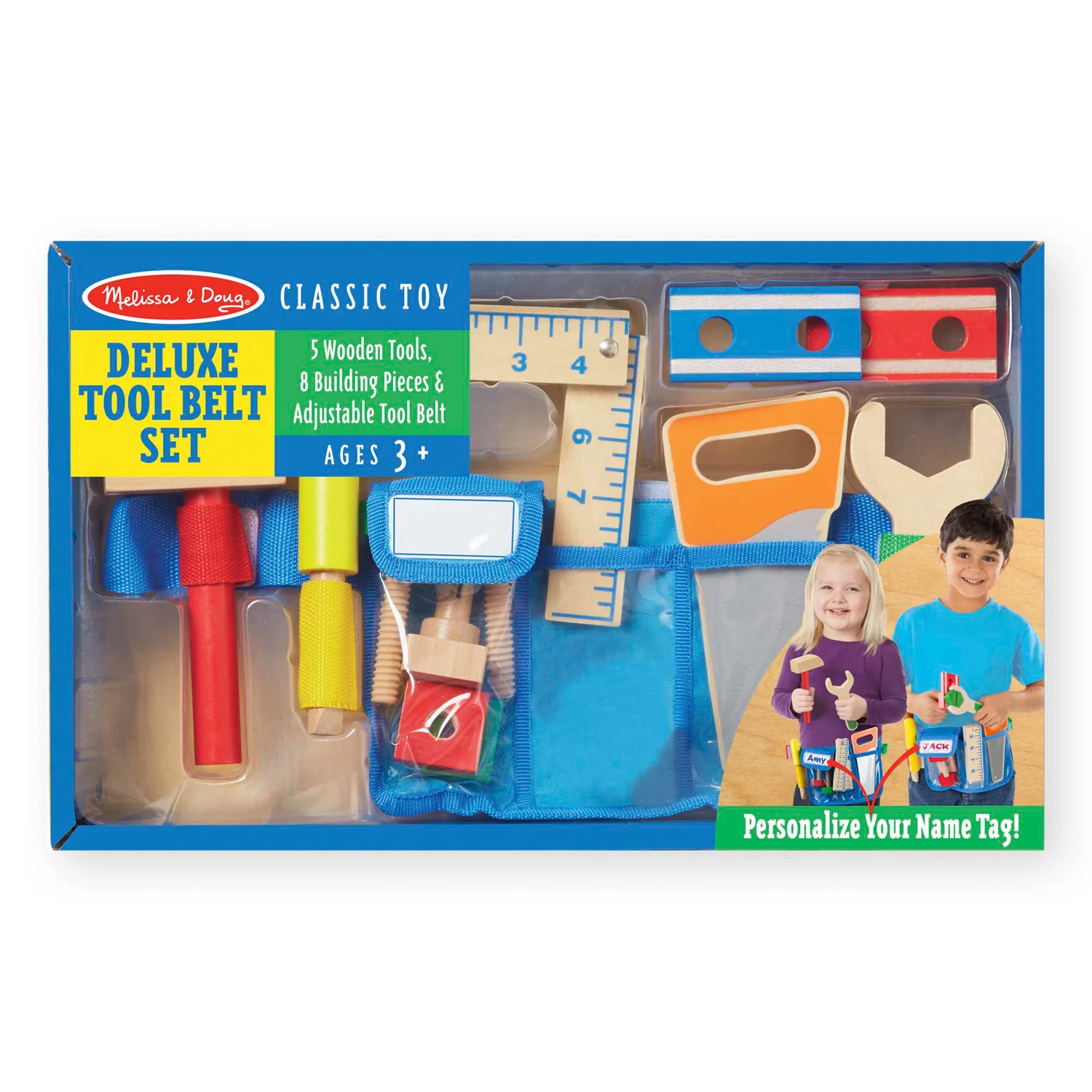 Deluxe Wooden Tool Belt Set 5174 - Image 4