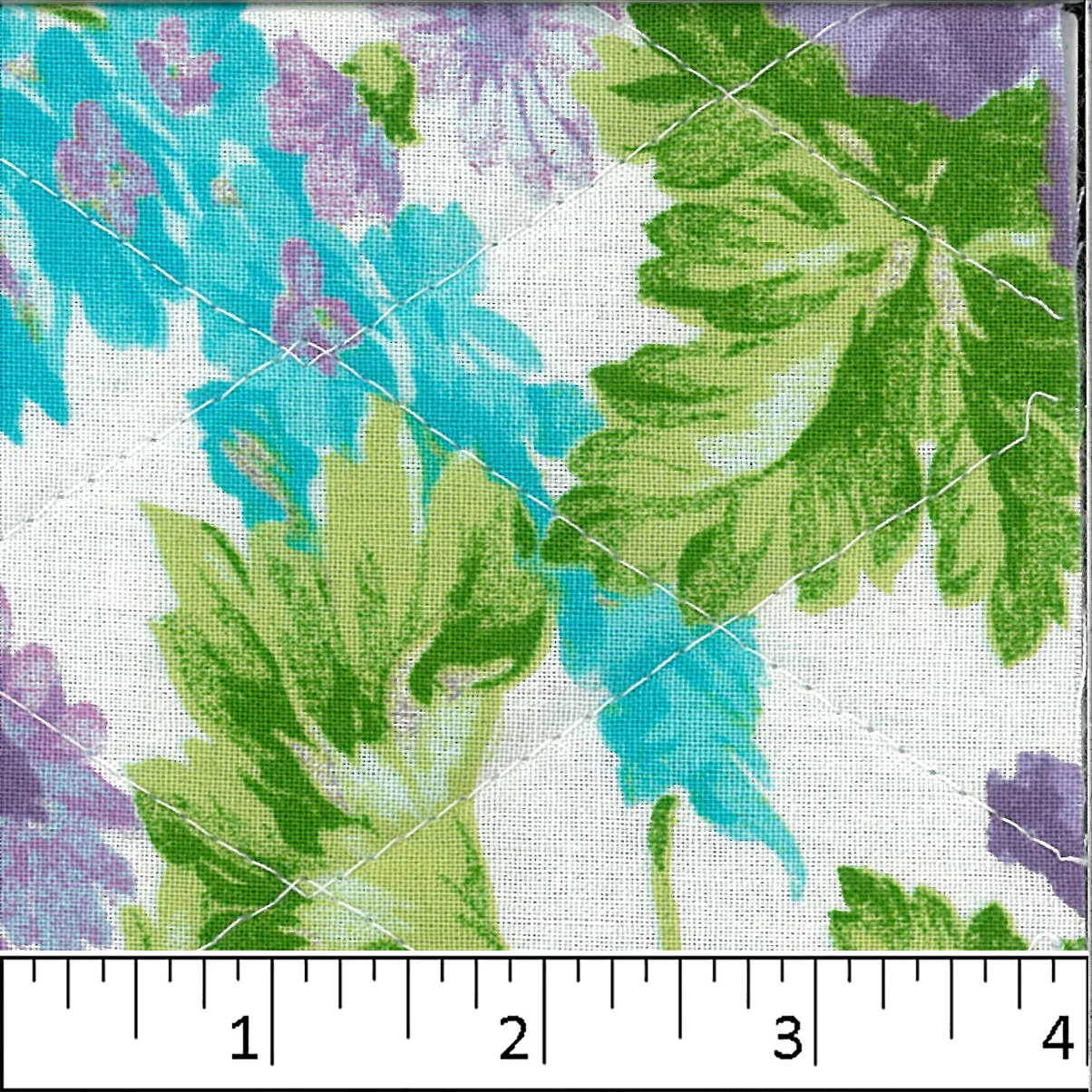 Double Sided Quilted Springtime Floral Fabric FA11009