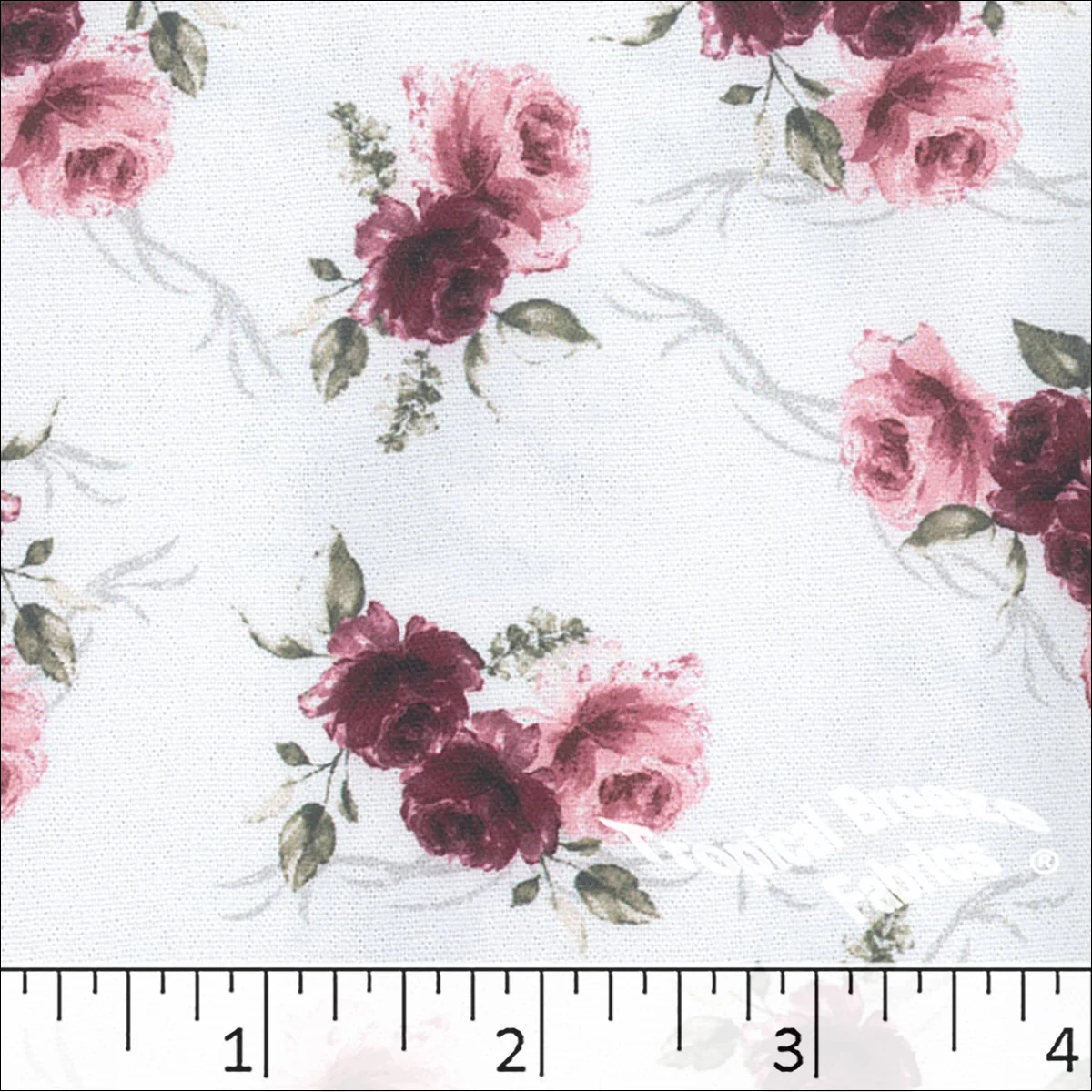 Dream Crepe Floral Print Fabric 042517 - Image 2