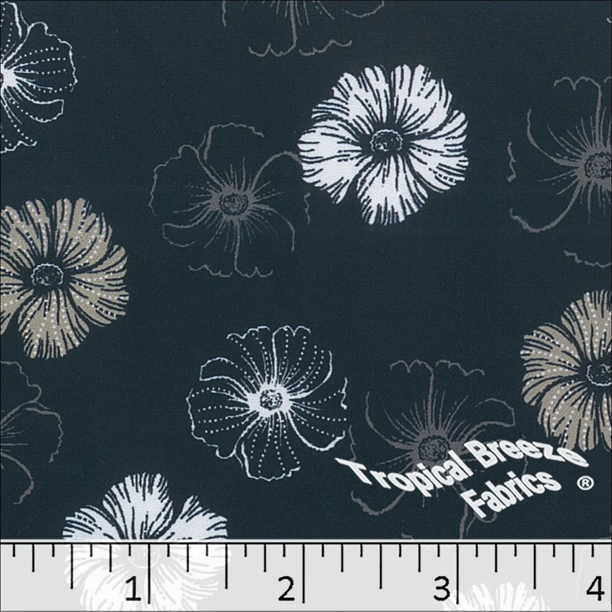 Dream Crepe Stretch Floral Print Polyester Fabric 04944