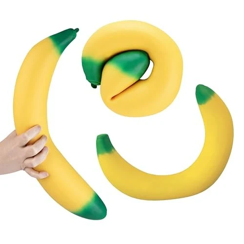 Easy Sqweezy Jumbo Banana Squishy Toy 4240600607 - Image 2
