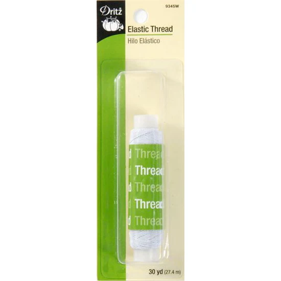 Elastic Thread- White 9345W