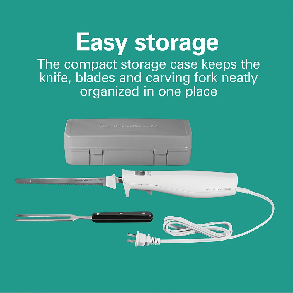Electric Knife Set with Fork and Case 74251 - Image 4