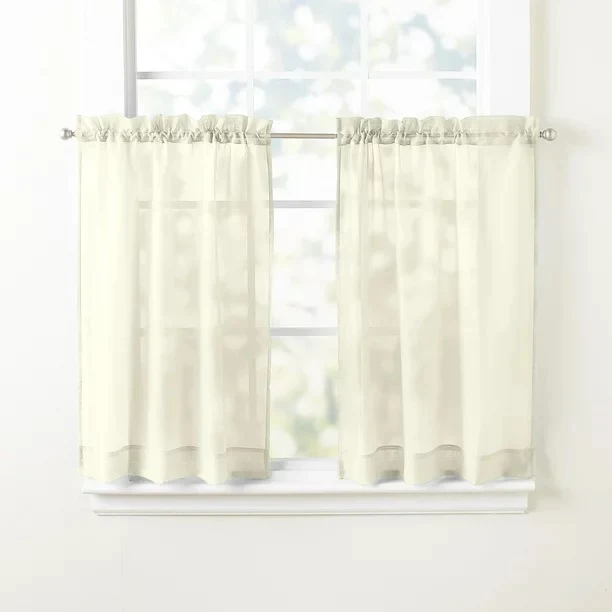 Emelia Ecru Sheer Voile Curtains & Door Panels - Image 3