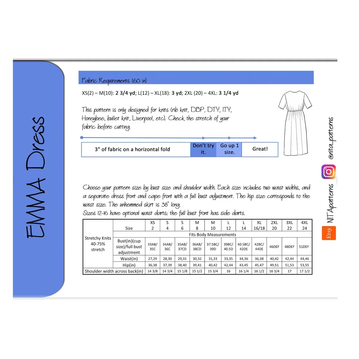 Emma Dress Pattern - Image 2