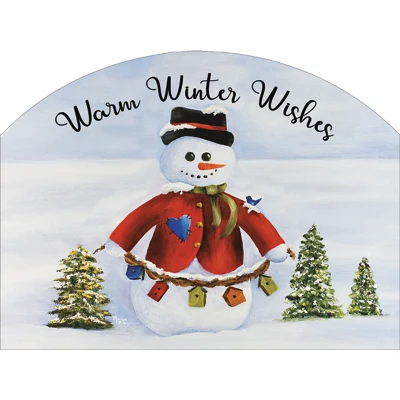 Fall & Winter Large Outdoor Decor Plaque - Image 3